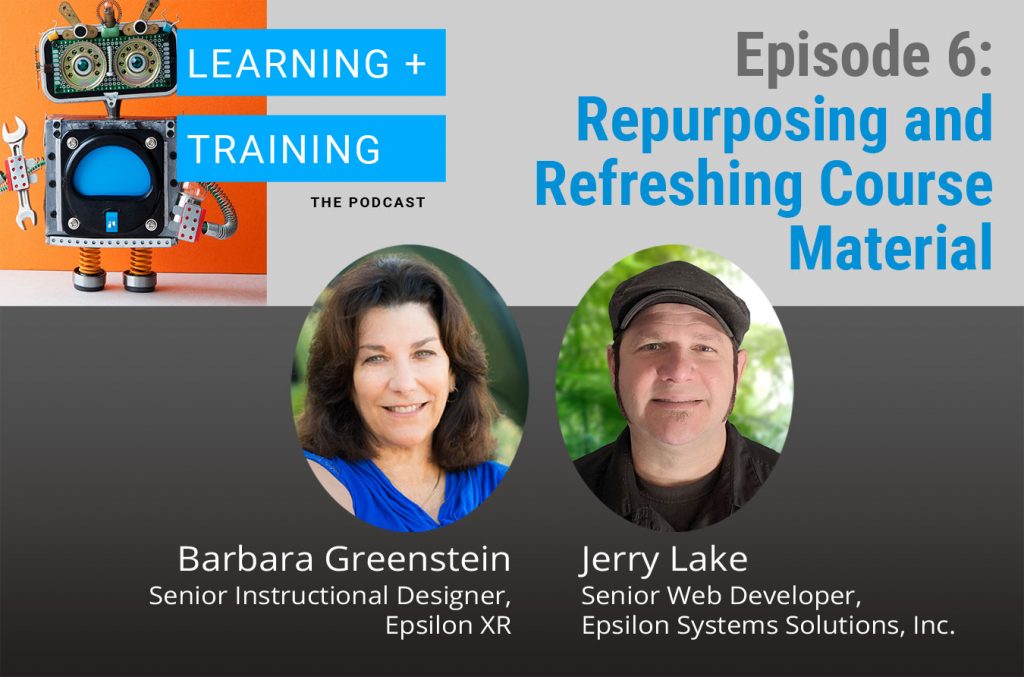 Repurposing and Refreshing Course Materials Podcast Graphic